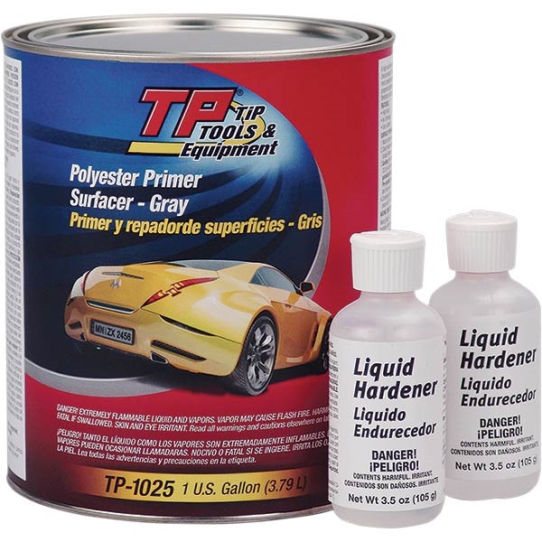 TP Tools® Polyester Filler Primer Surfacer (2K) Gray, Gal TP Tools